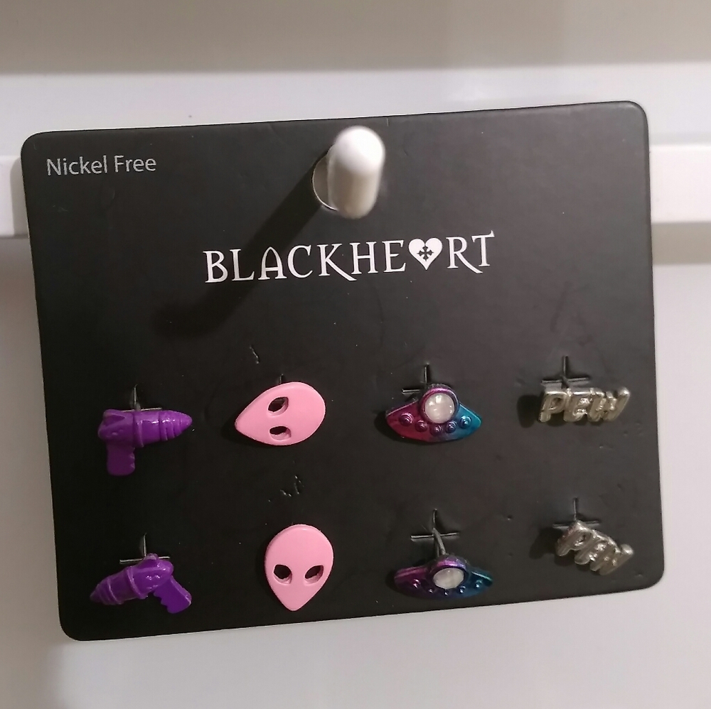 4 pack Alien UFO Pew Raygun Earrings (ON HOLD)